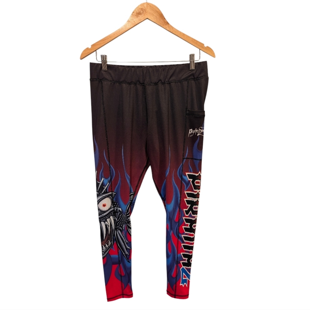 Psycho Speed PiranaZ Graphic Leggings Size 2XL